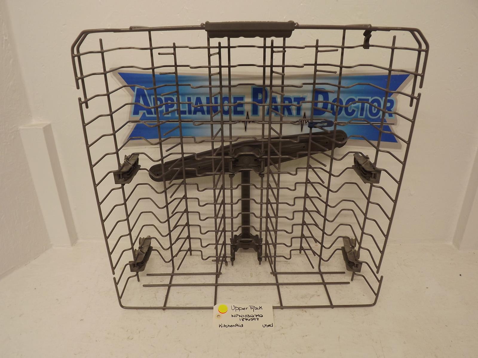 KitchenAid Dishwasher WPW10312792 1876397 Upper Rack Used KitchenAid Dishwasher WPW10312792 1876397 Upper Rack Used